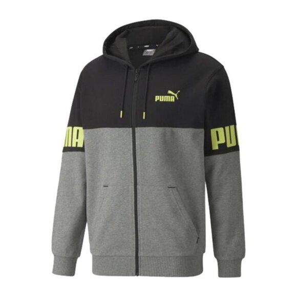 PUMA Men's Power Colorblock Full-Zip Hoodie - Picture 1 of 1